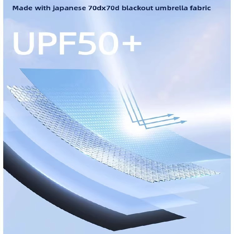 White Compact Mini Umbrella with UPF50+ UV Protection and Lightweight Design for Daily Use in Urban and Outdoor Settings Local Standard Fit — image 4
