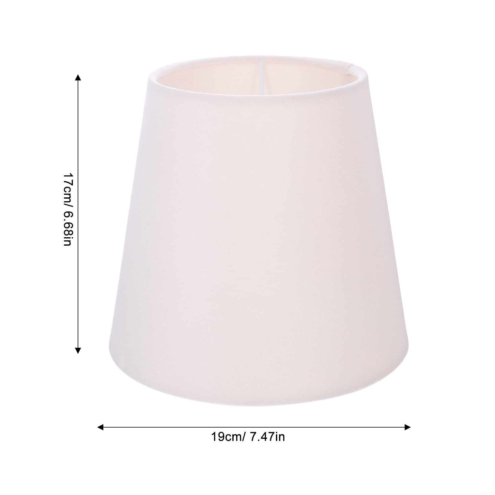Replacement Lampshade Fabric Square Farmhouse Style Light Diffusion 1Pack 7.5 × 6.7In — image 2