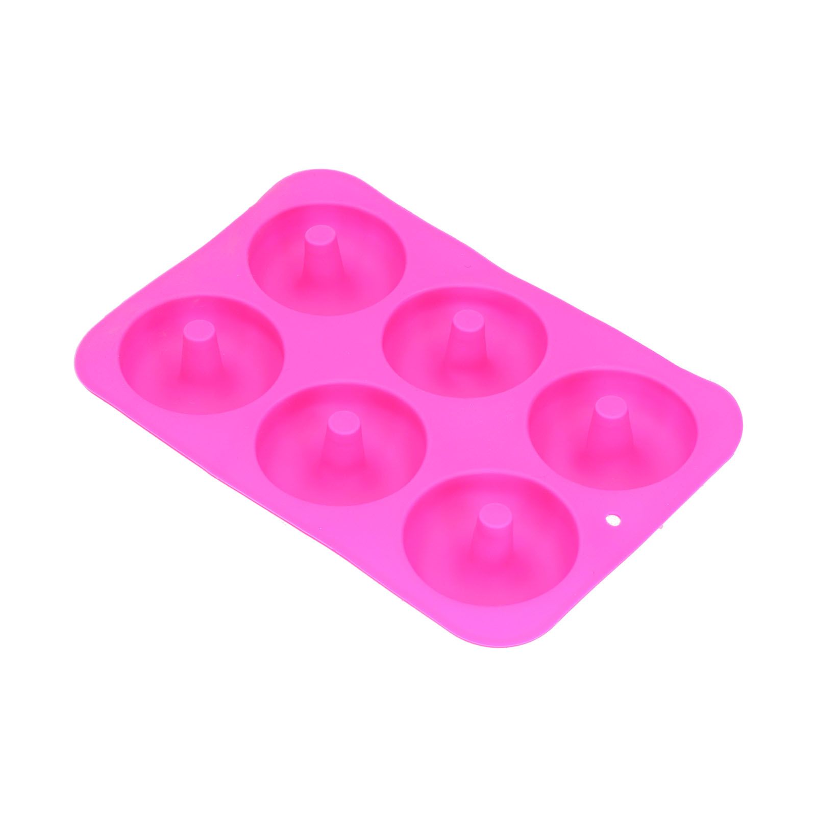 Donut Baking Pans 6 Grid Silicone Non Stick Donut Moulders for DIY Baking Lovers — image 5