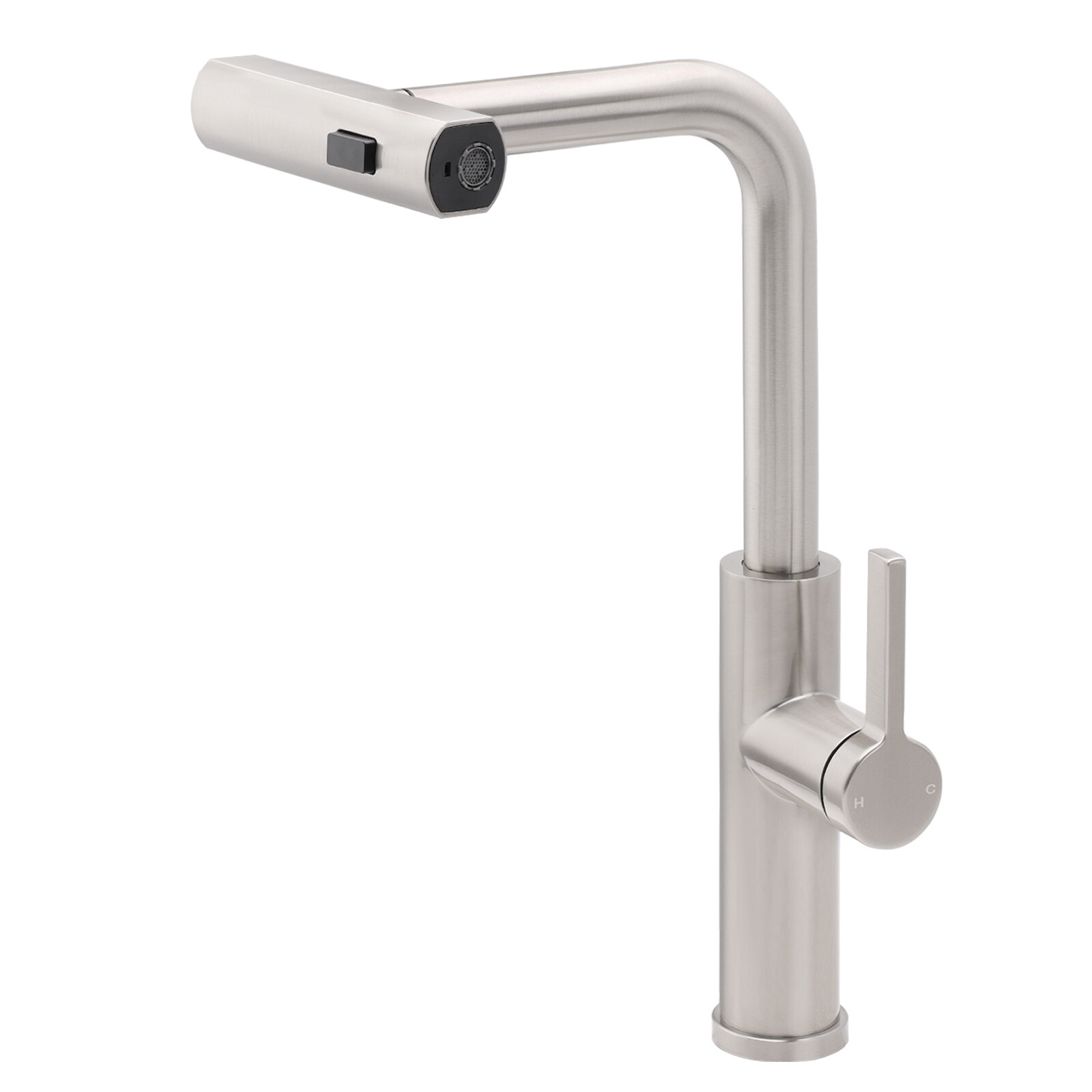 Brushed Nickel 3-Mode Kitchen Mixer Pull Out Down Sink Laundry Faucet Tap WELS — image 2