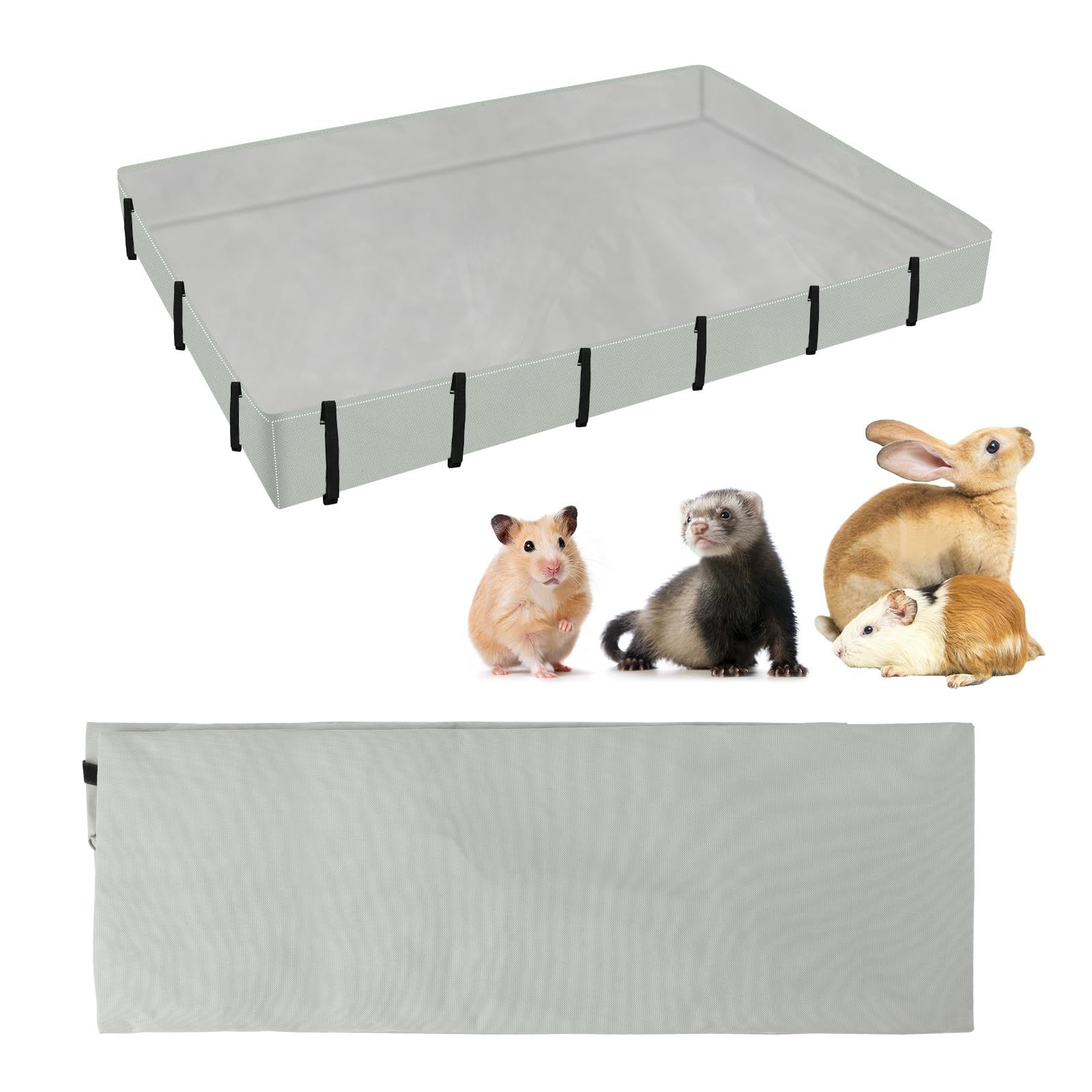 Guinea Pig Cage Liner Tarp Bottom Waterproof and Washable Base Also for Rabbits, Bunny, Hedgehog, Ferrets and Other Small Animals(120*62cm) โ image 5