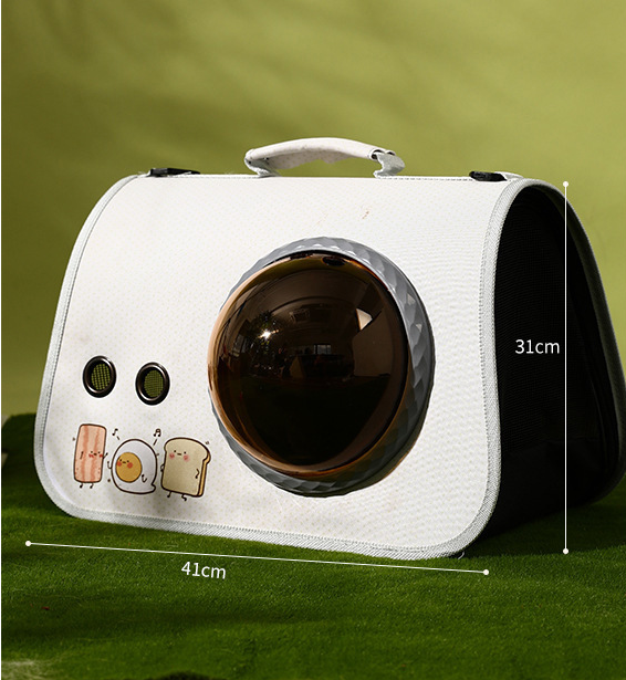 pet products Printed Space Capsule Cat Bag, Large Capacity Crossbody Dog Bag, Universal Pet Bag for All Seasons — image 2