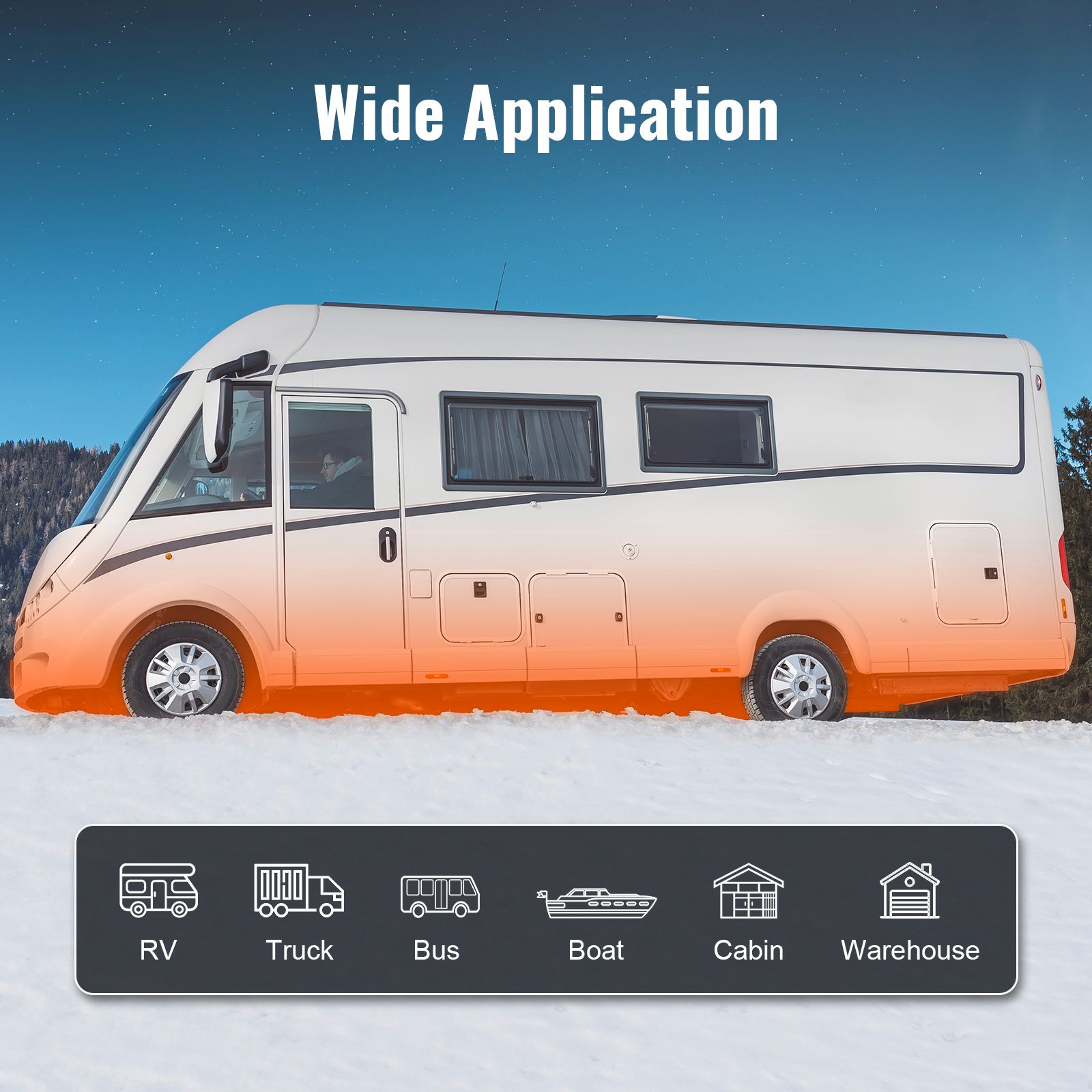 Bluetooth App Control Diesel Air Heater, 12V 2KW Diesel Heater with Automatic Altitude Adjustment, Remote Control and LCD, Diesel Parking Heater for RV Trailer — image 6