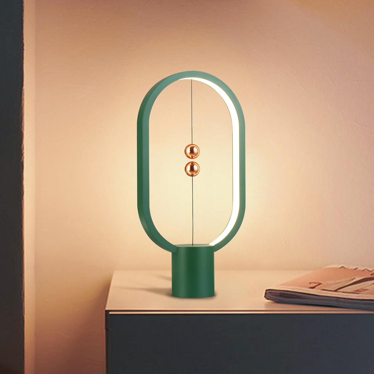 Green Magnetic Balance LED Table Lamp: USB-Powered, Dimmable Eye-Care Light with Award-Winning Design for Australian Homes & Offices โ image 4