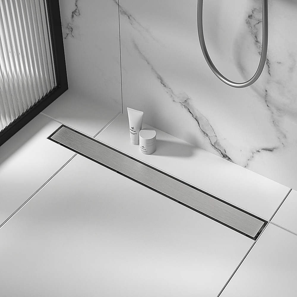 1200mm Tile Insert Bathroom Shower Stainless Steel Grate Drain w/Centre outlet Floor Waste โ image 3