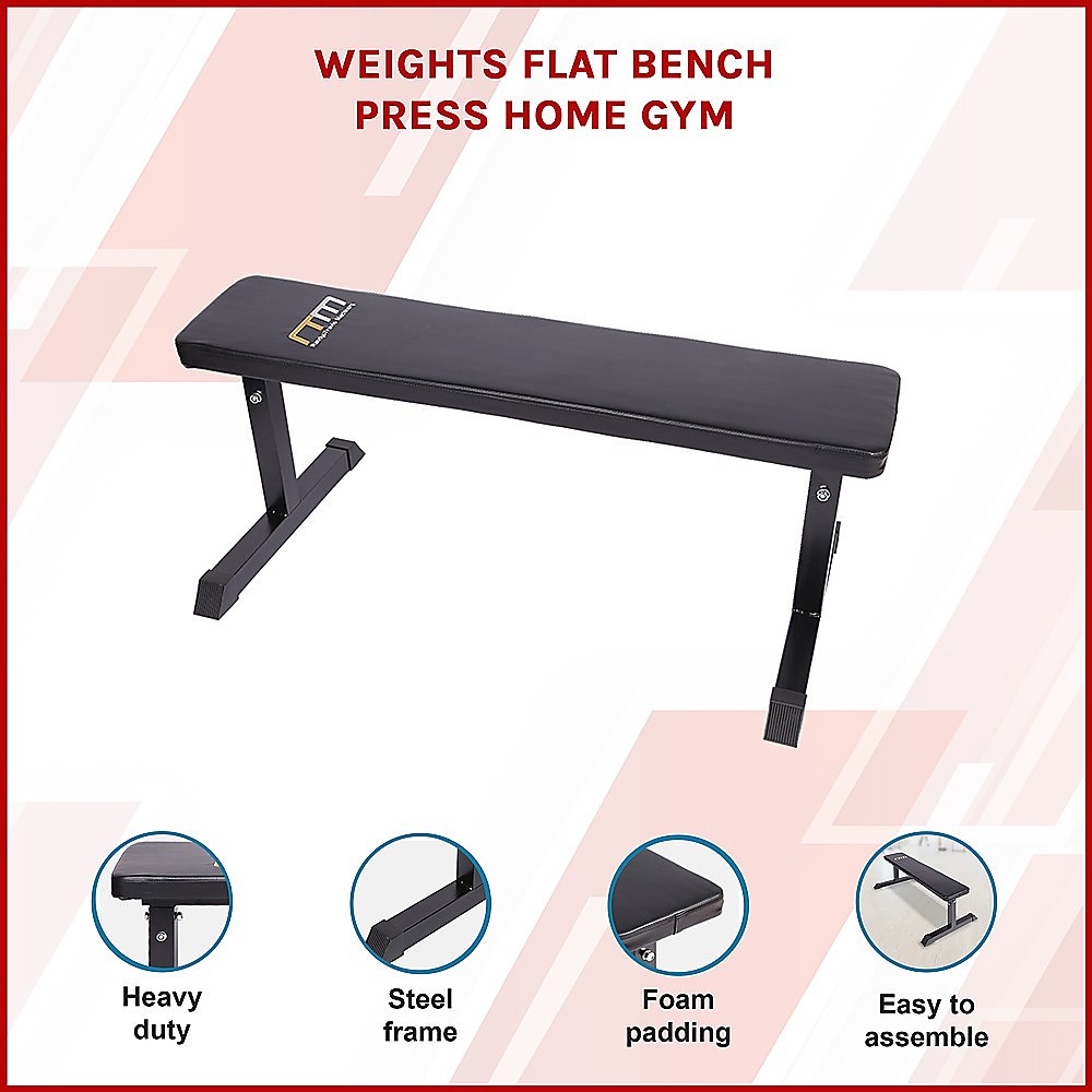 Weights Flat Bench Press Home Gym — image 3