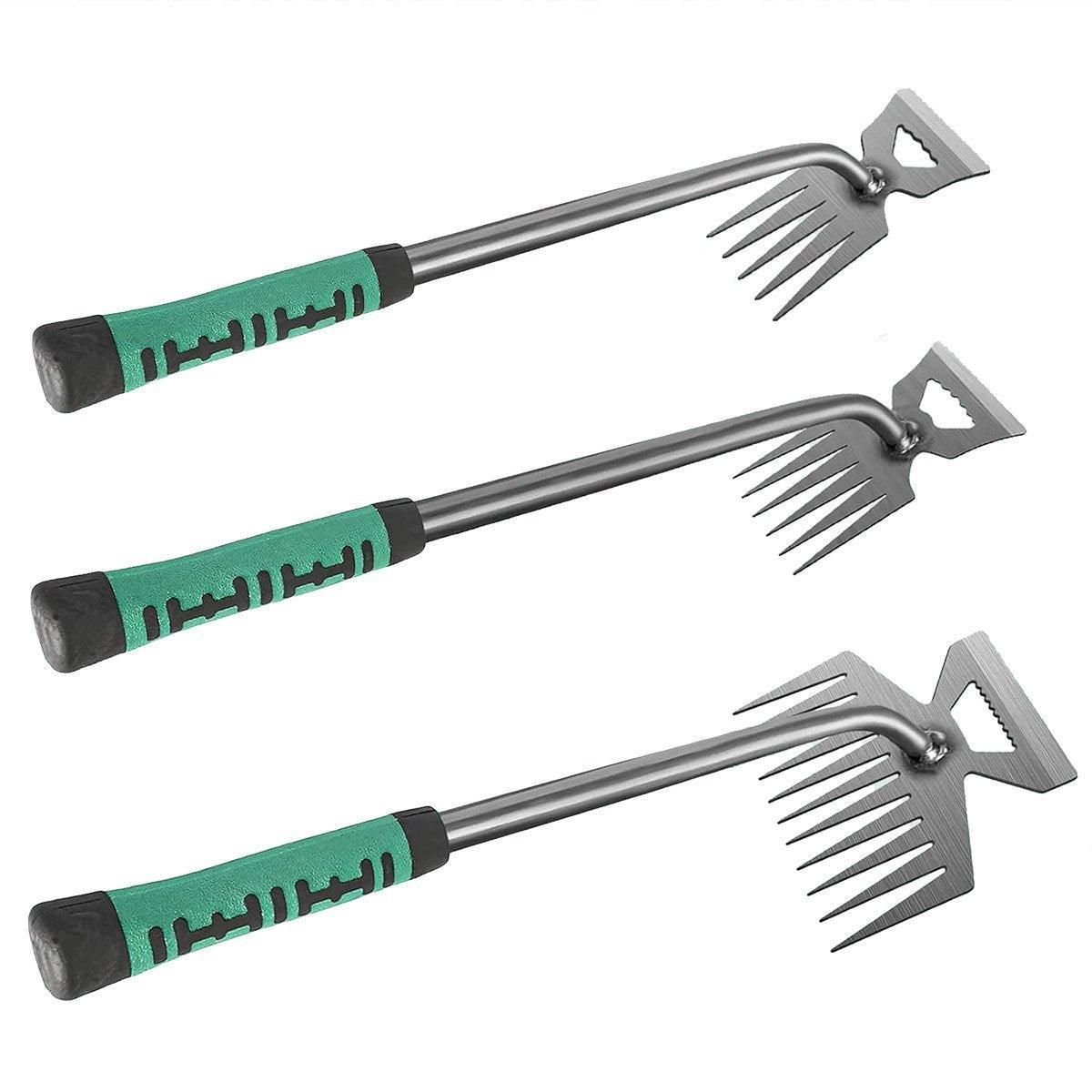 Garden Weeding Digging Tool Farm Household Hoe Durable Handheld Weeder Artifact - 11 teeth — image 3