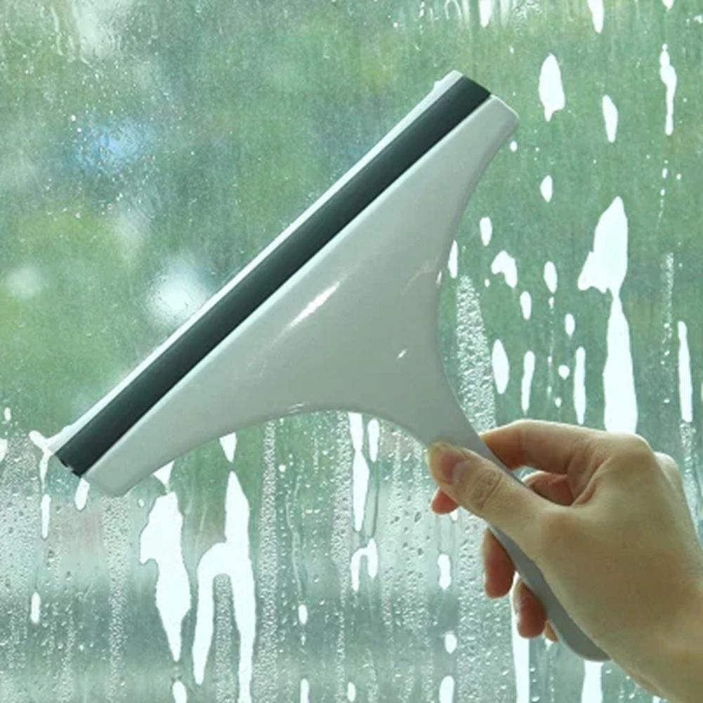 Glass Cleaner Window Wiper Floor Tile Washing Car Blade Brush Cleaning Tool for Bathroom(Blue) โ image 5
