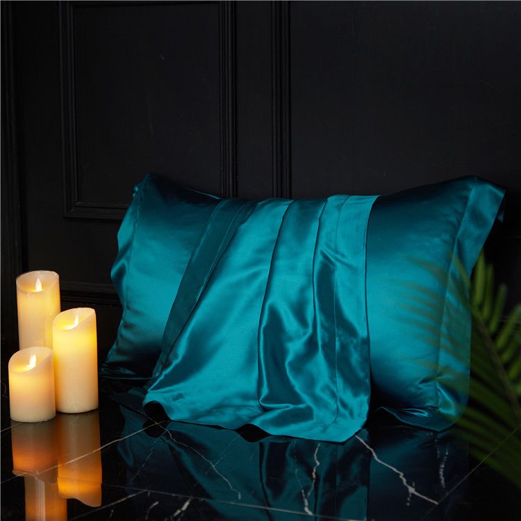 Silk Pillowcase 19 Momme Wide Edge Peacock orchid 48*74+8