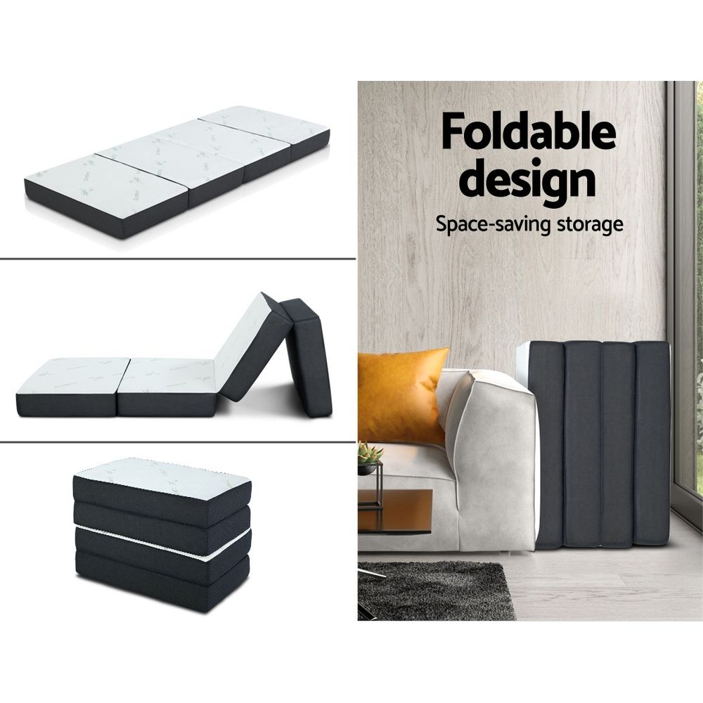 Giselle Bedding Foldable Mattress Folding Foam Sofa Bed Mat Bamboo โ image 6