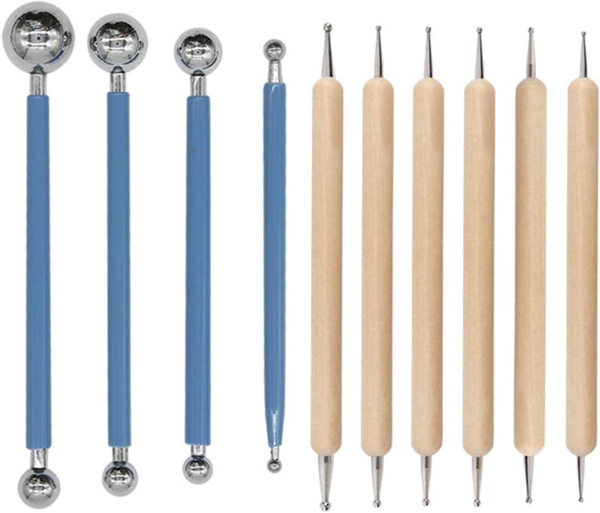 10-piece pointillism tool set - relief pens - tracing pens - suitable for rock painting, nail art, pottery, clay modeling, carbon transfer paper, decorations
