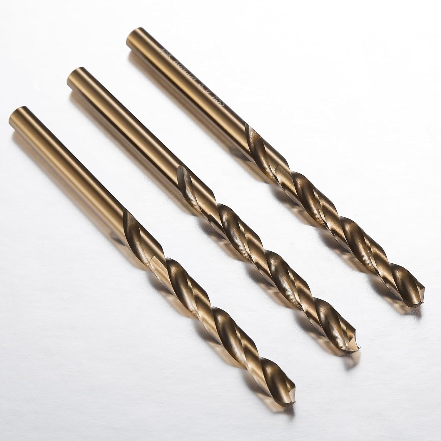 3/16" Cobalt Drill Bit(10Pcs), M35 HSS Metal Drill Bit Set forwood, Hard Metal, Stainless Steel, Cobalt Steel M35 Jobber Length Twist Drill Bits — image 3