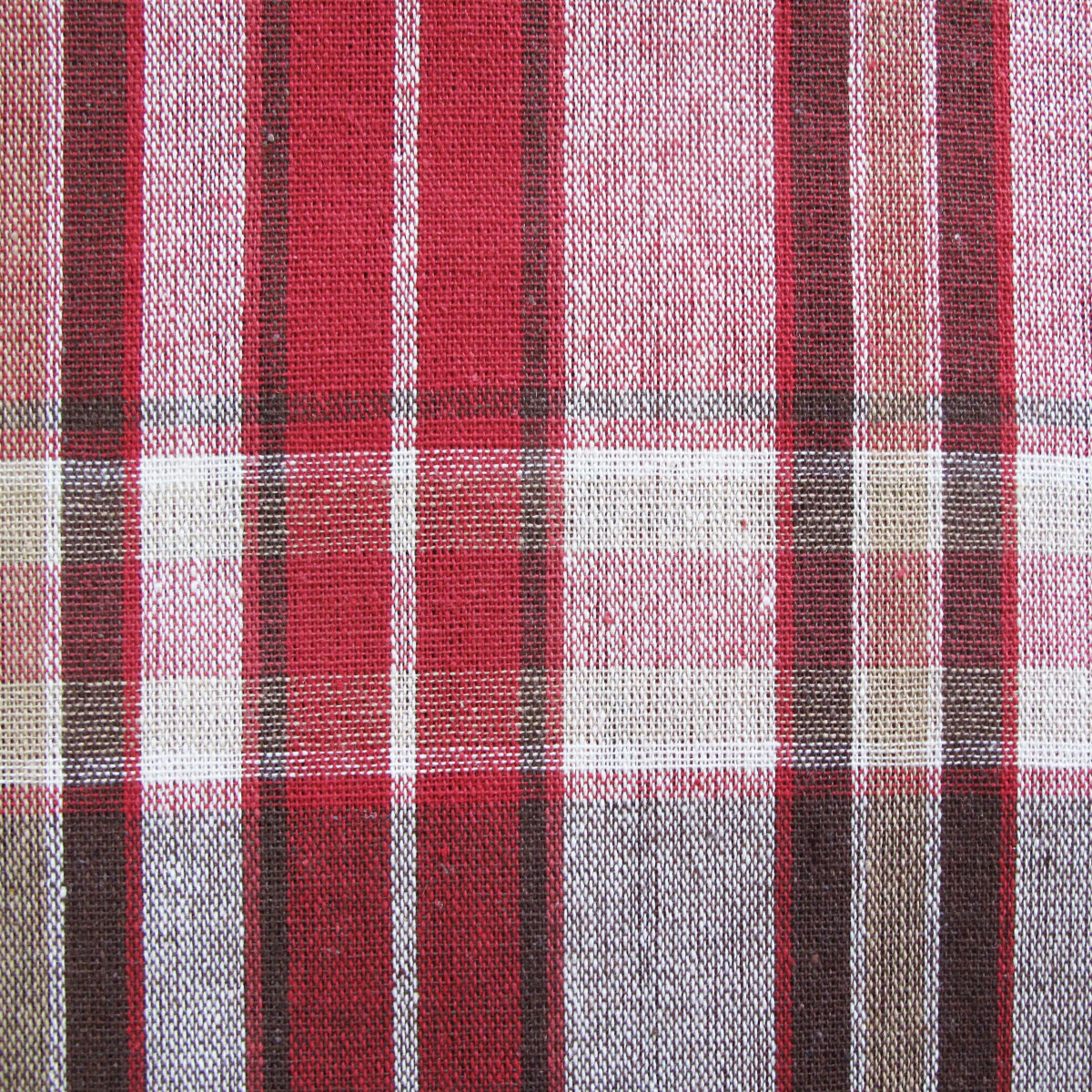 Cotton Plaid Checks Round Table Cloth 180cm Diameter Red โ image 2