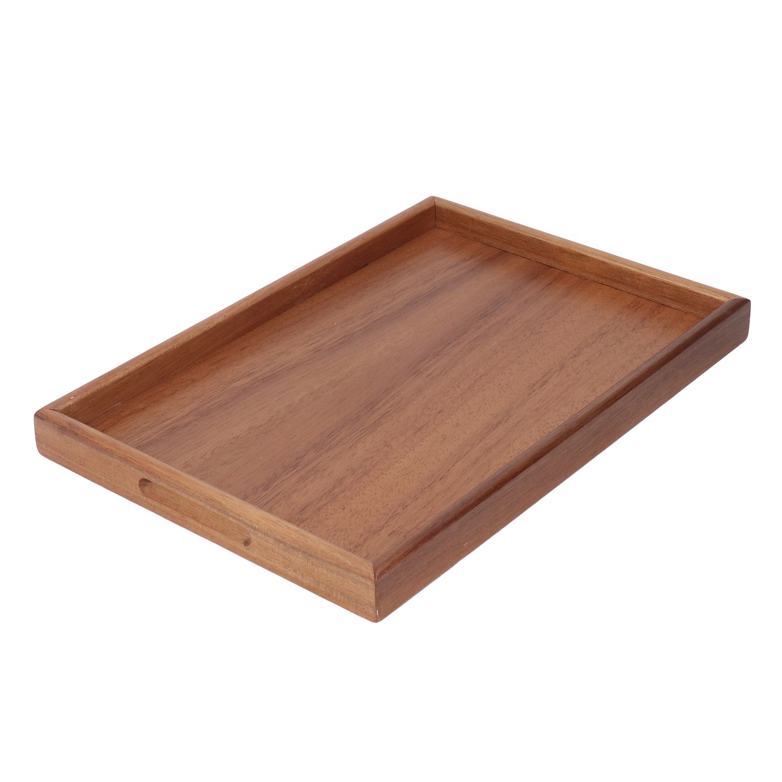 Bamboo Tea Serving Tray Multifunction Decorative Rectangle Bamboo Vanity Tray for Hotel Home Bathroom M โ image 5