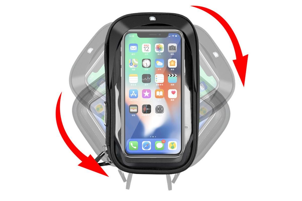 Bike Frame Bag Waterproof Bike Phone Mount Holder Bikes Accessories Gifts - Black โ image 4