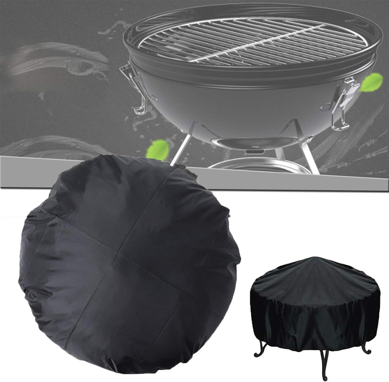 Durable Waterproof Grill Covers, Heavy Duty Portable Outdoor Windproof BBQ Cover, UV/Fade/Rip Resistant Barbecue Cover, Fits Most Grills โ image 3
