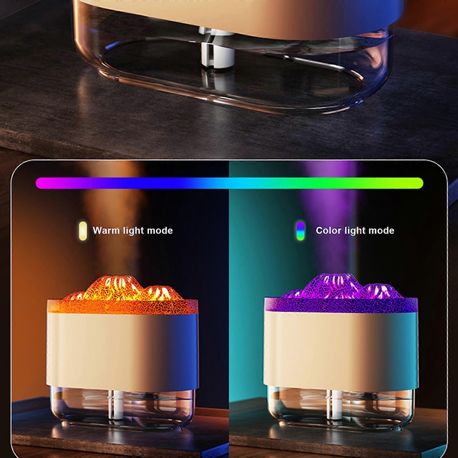 300ml Flame Effect Aromatherapy Humidifier with LED Light, Quiet USB Humidifier โ image 3