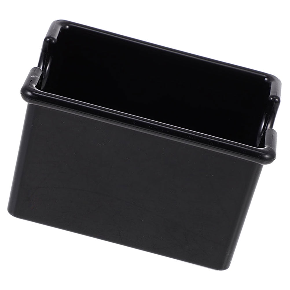 Black Acrylic Sugar Packet Organizer for Coffee Bar and Tea Bags Storage 9.5 × 5.5 × 5 Inches — image 3