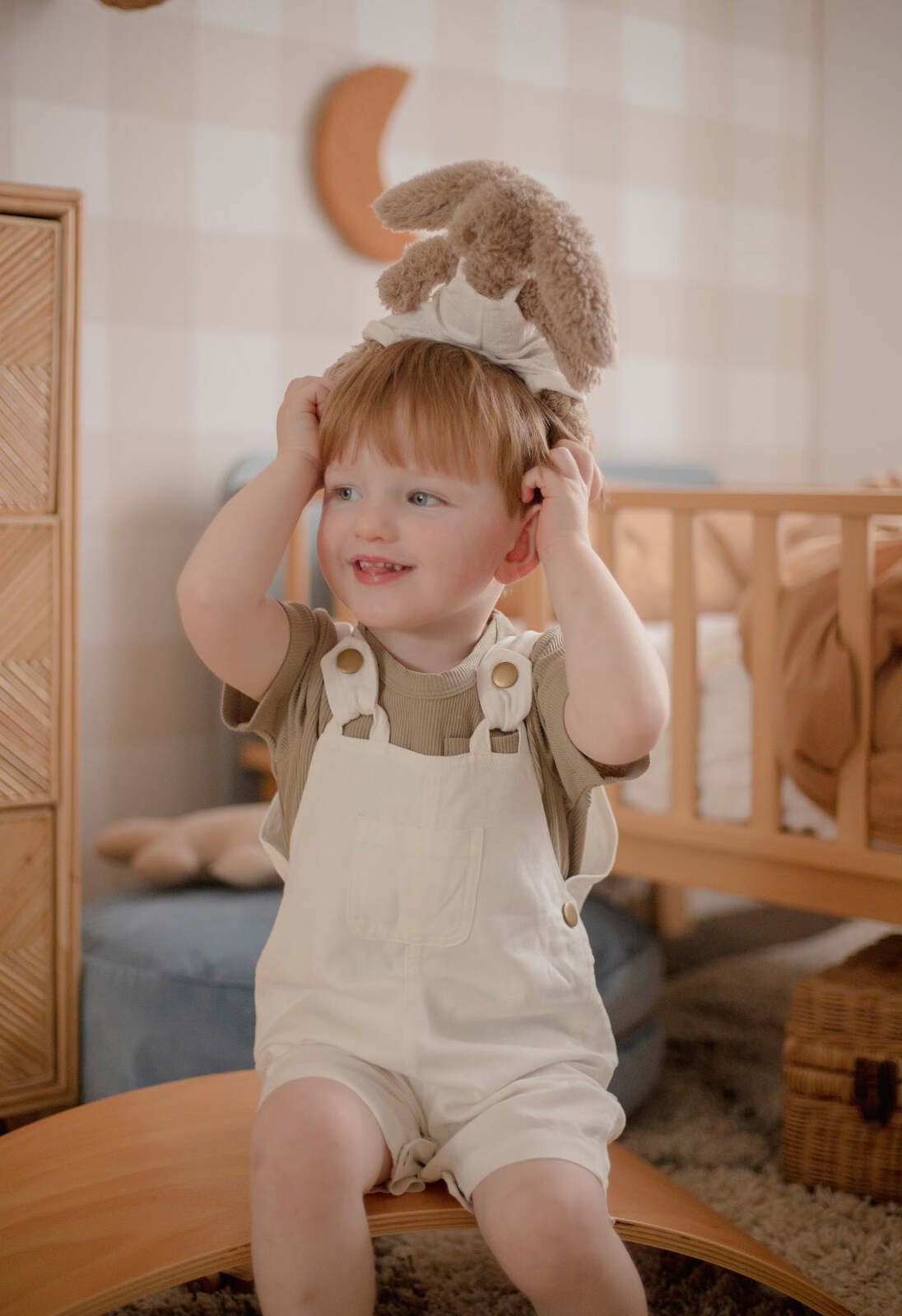 Ponchik Babies + Kids - Cotton Dungaree Overalls - Daisy — image 4