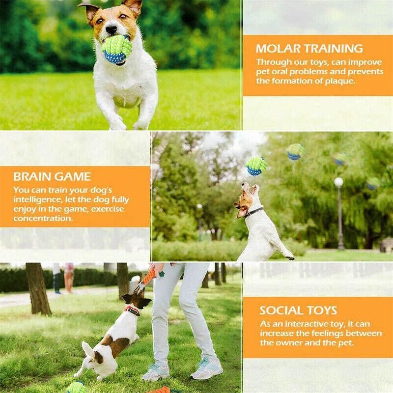 10X Braided Rope Dog Toys Chew Play Clean Teeth — image 4