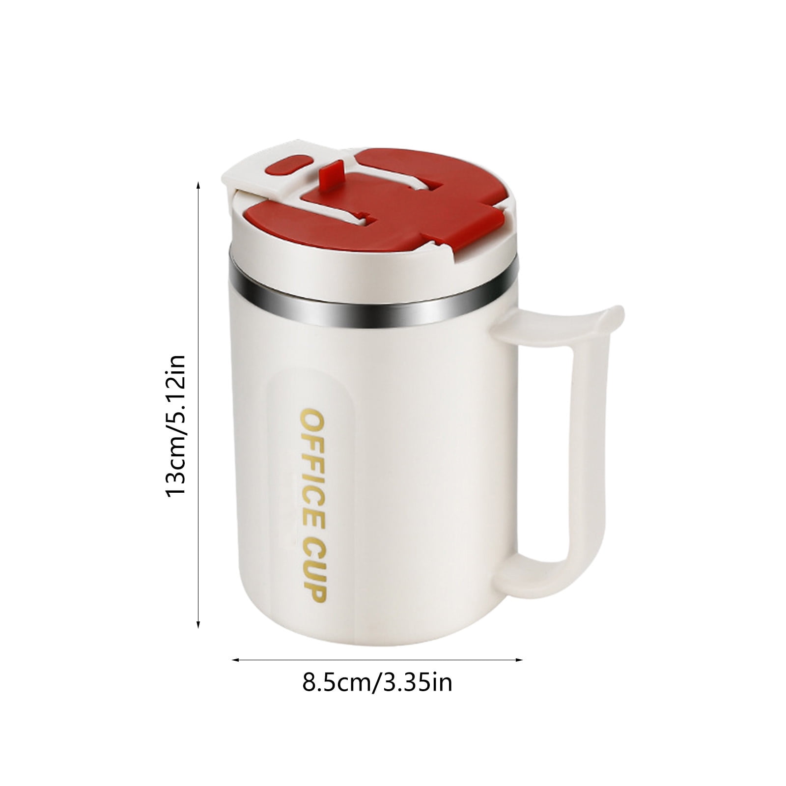 Insulated Coffee Mug with Handle & Lid - 17oz Stainless Steel Travel Tumbler, Double Wall Vacuum (Black) by 17_【Holiday Exclusive】 Christmas Themed Coffee Mug — image 4