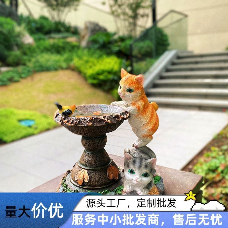 Rabbit Garden Lamp Solar Powered Garden Ornament Resin Garden Light Outdoor - Light Brown - Size 1 โ image 4