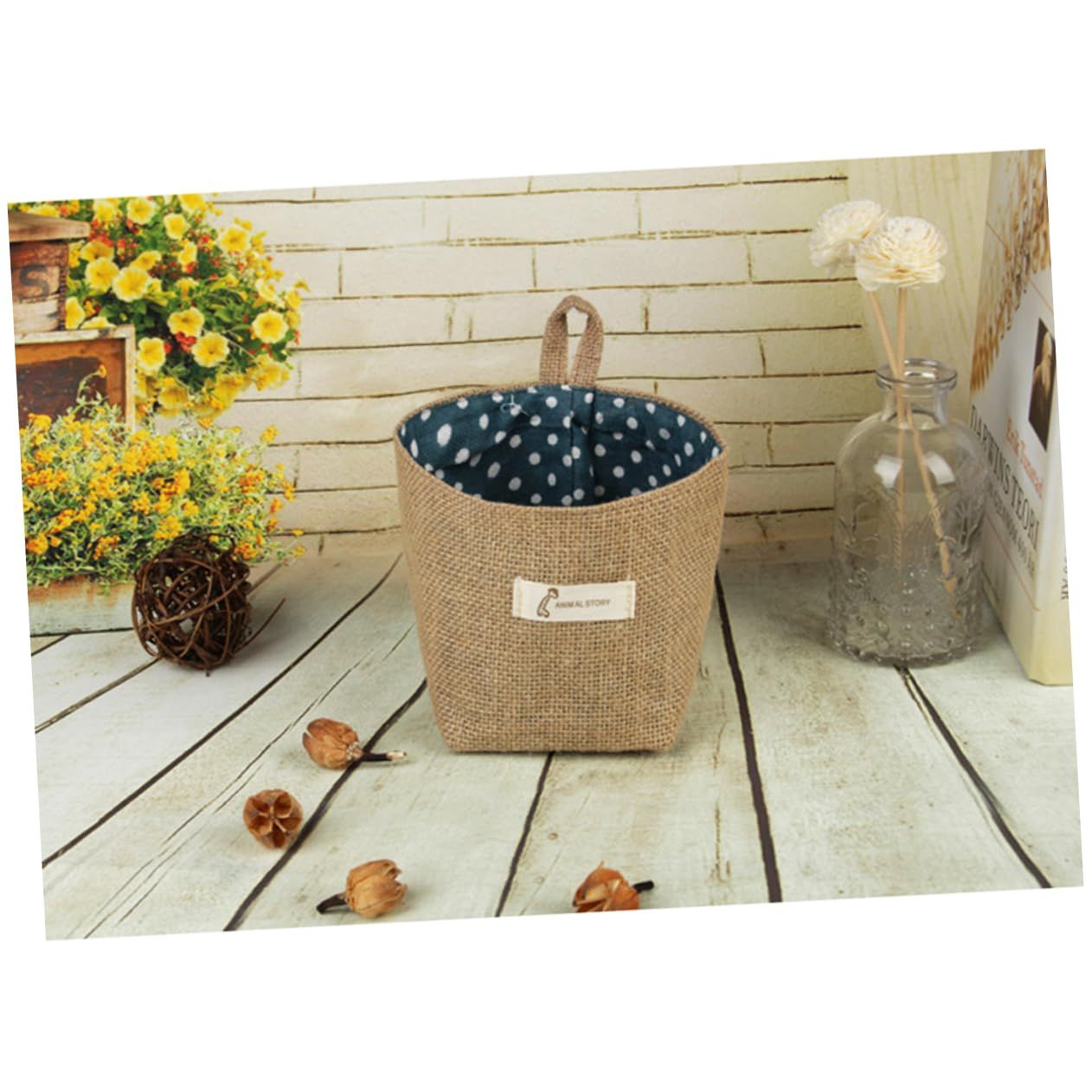 Wall Pocket Hanging Storage Basket Small Hanging Basket Closet Hanging Bins Wall Hanging Baskets for Organizing Hanging — image 4