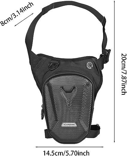 Motorcycle Leg Bag Mens Motorcycle Waist Bag with Hard Shell Multifunctional Thigh Bag for Outdoor Travel โ image 4