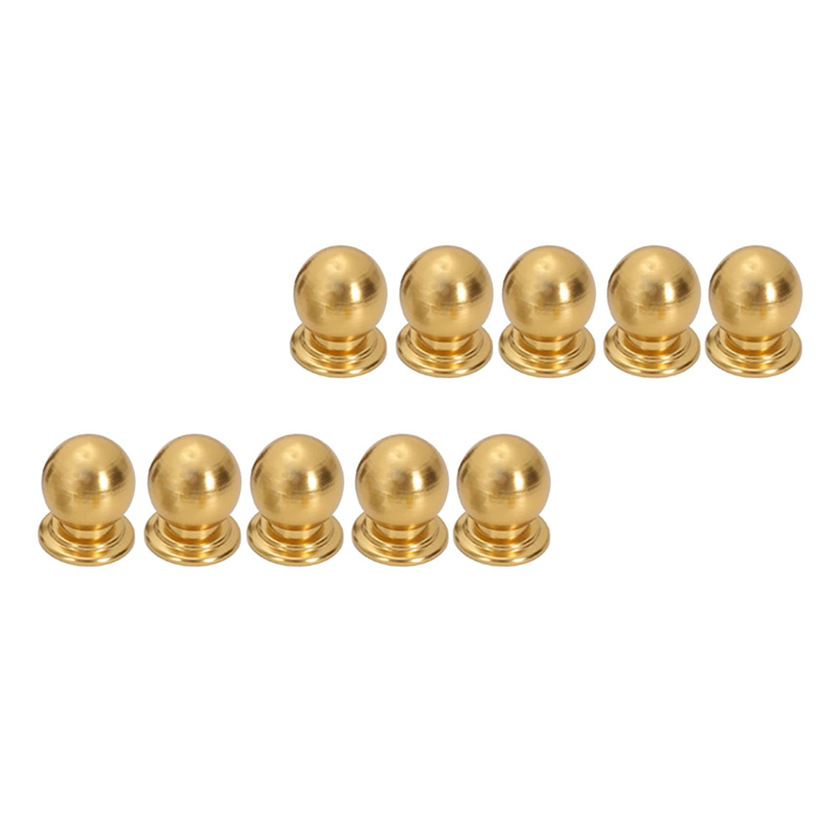 20 Pcs Cabinet Knobs Round Ball Knobs Bathroom Cabinet Knobs Dresser Knobs, Modern Cabinet Hardware for Kitchen Gold โ image 3