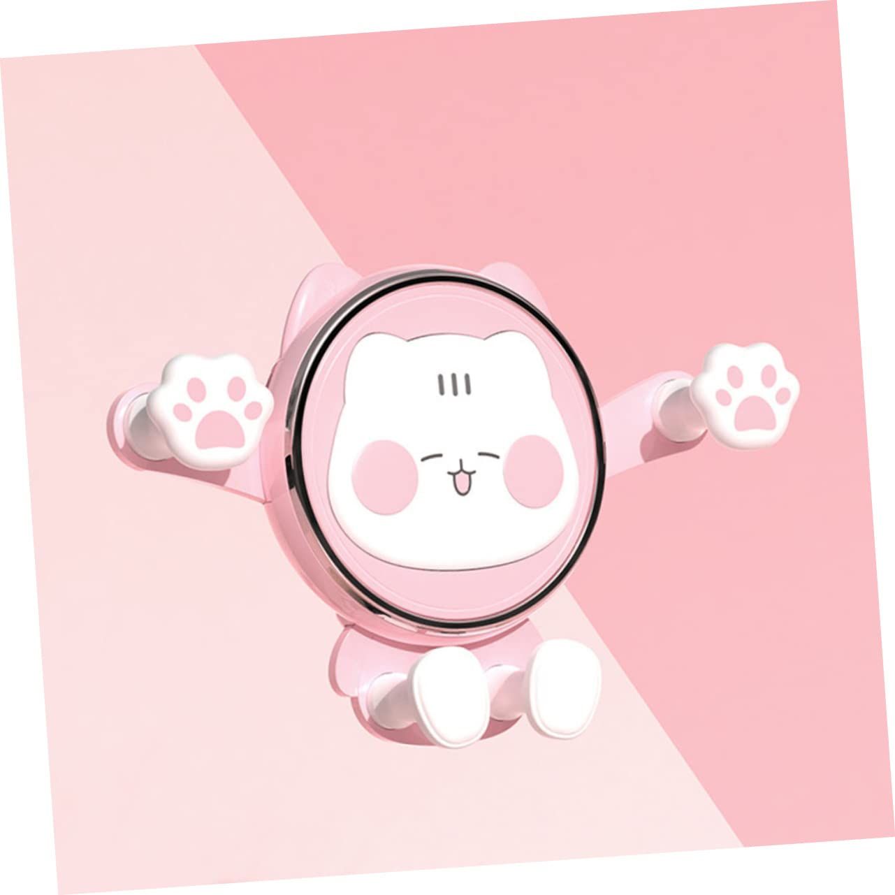 Cute Phone Mount for Car, Pink Cat Air Vent Clip Cell Phone Holder for Car Compatible with 4-7 inch Smartphones, Car Accessories — image 3