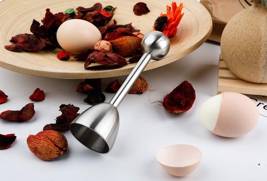 Egg Shell Cracker - Stainless Steel Manual Cutter for Perfect Cuts - Suitable for Soft- and Hard-Boiled Eggs — image 4