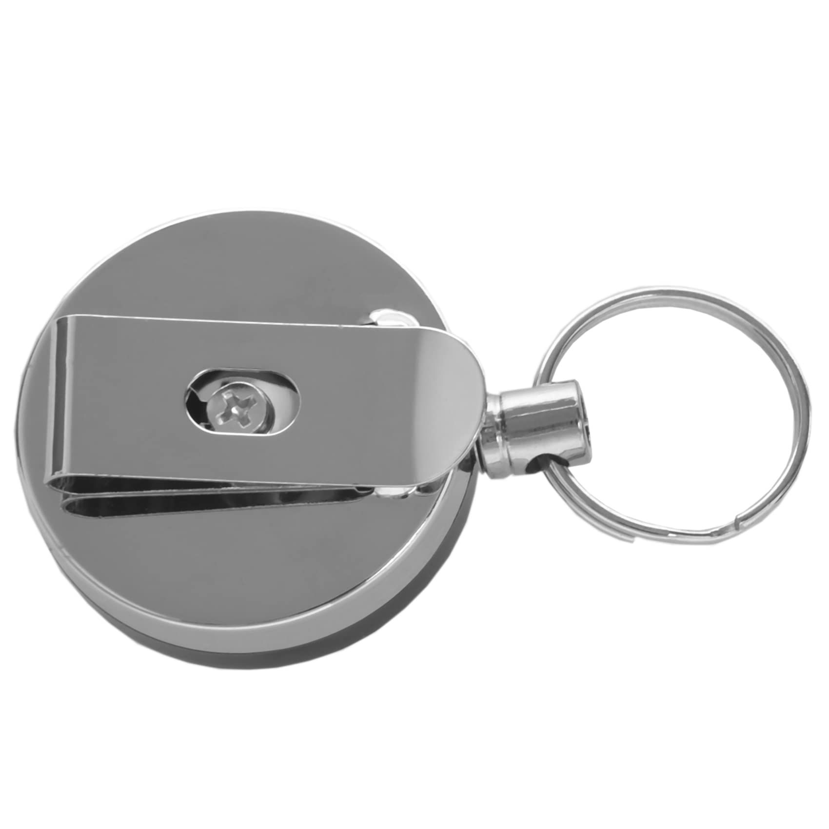 6Pcs Heavy Duty Retractable Reel Badge ID Holder Clip Nurse Name Card Key Belt Clip Reel Clip id Badge Holder Heavy Duty Key Holder โ image 4