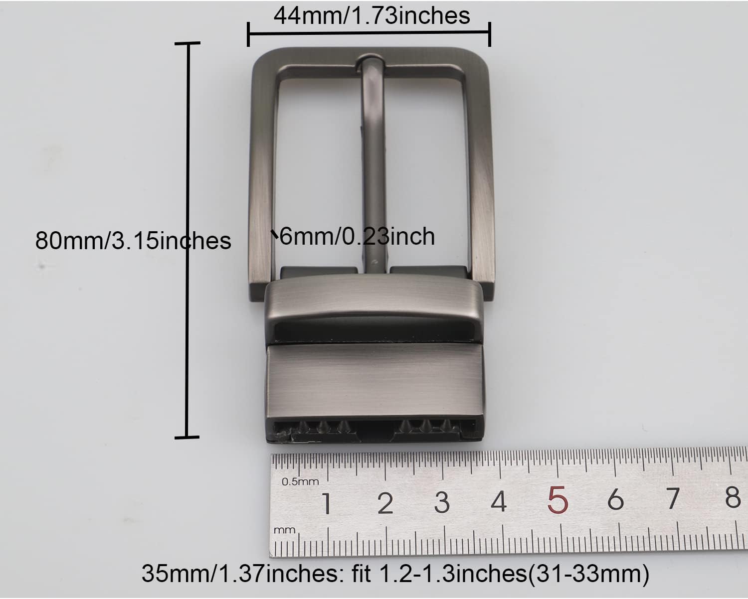 1.1 Inches to 1.5 Inches Belt Buckle 28mm to 38mm Single Prong Square Belt Buckles for Women Men โ image 2