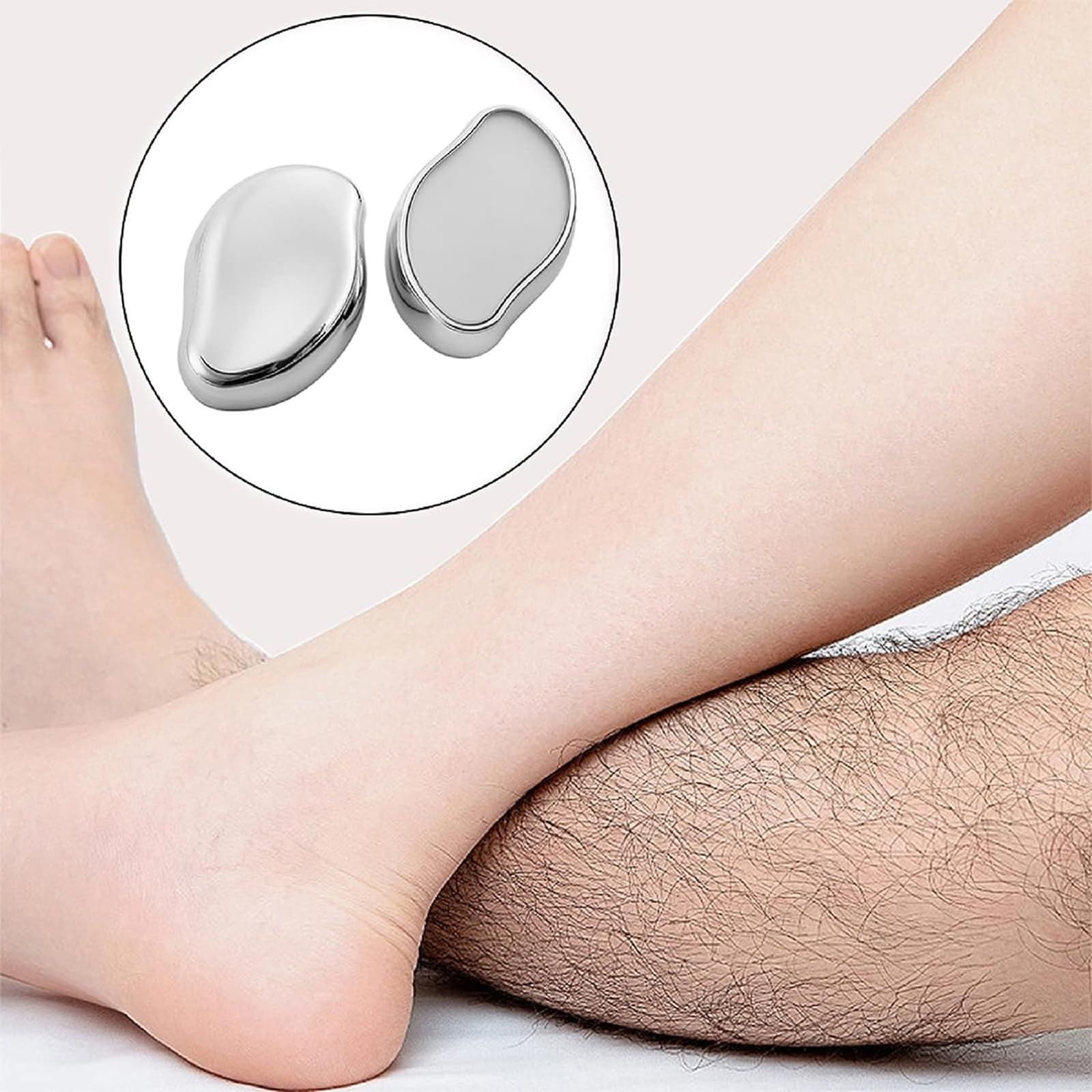 Silver‑Colored Crystal Hair Eraser for Women Men, Reusable Painless Body Hair Remover, Portable Exfoliation Epilator Tool to Remove Hair on Arms Legs Back — image 4