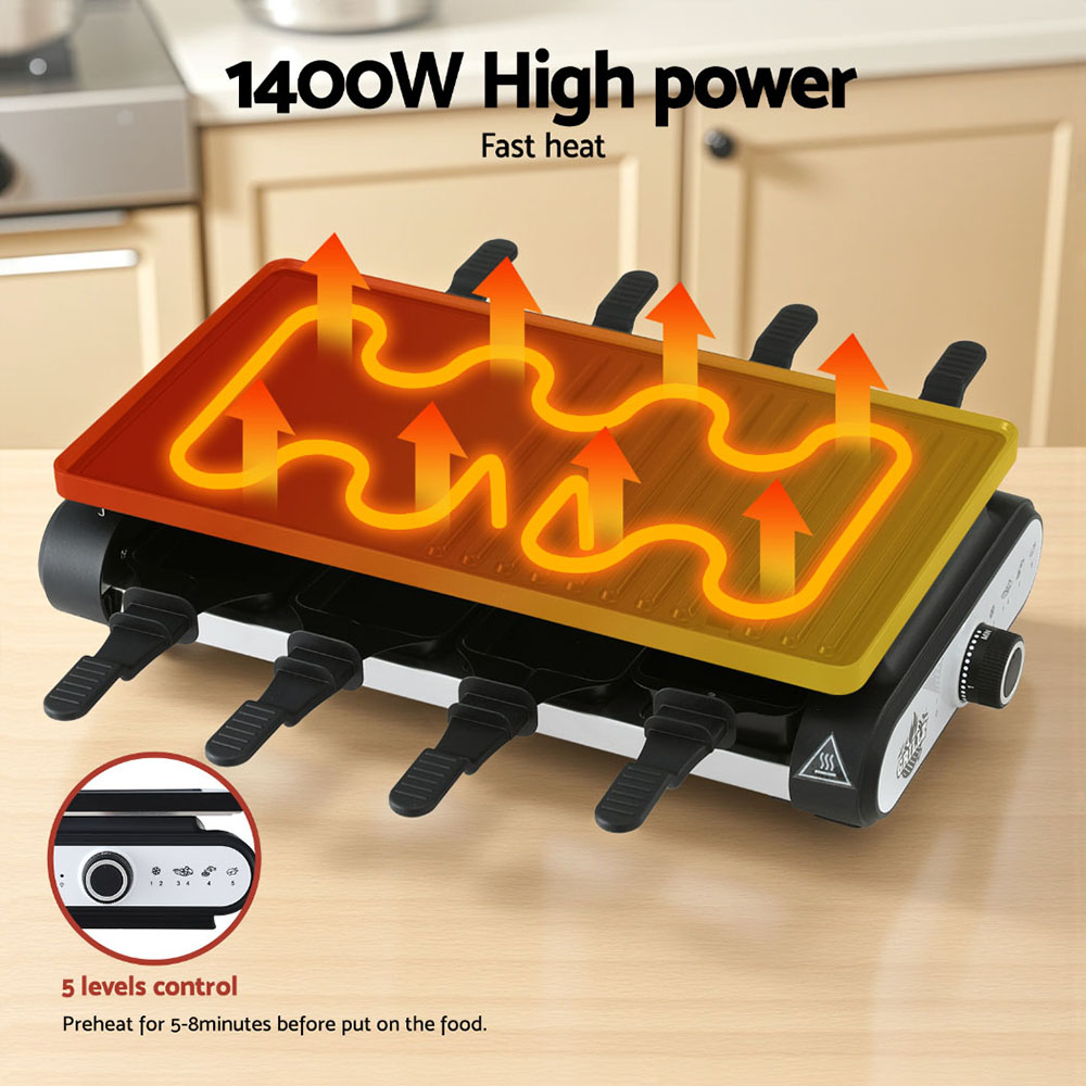 Grillz 1400W Electric BBQ Grill w/ 7 Cooking Pans — image 5