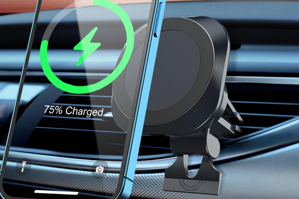 MagSafe Compatible 15W Wireless Car Charger Mount for iPhone — image 2