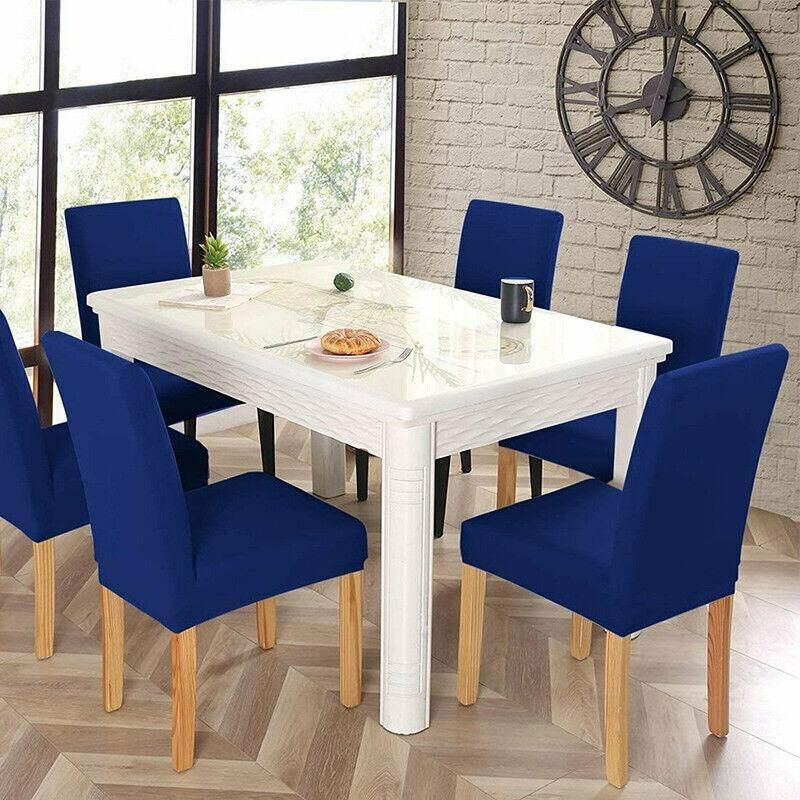 6X Stretch Chair Cover Seat Covers Spandex Washable Banquet Wedding Party Decora - Beige โ image 6