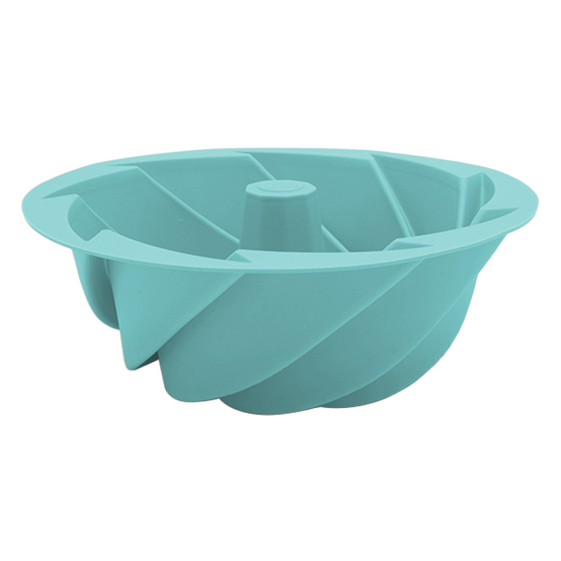Green Non-Stick Silicone Cyclone Cake Pan Set (10 Molds) - Perfect for Desserts