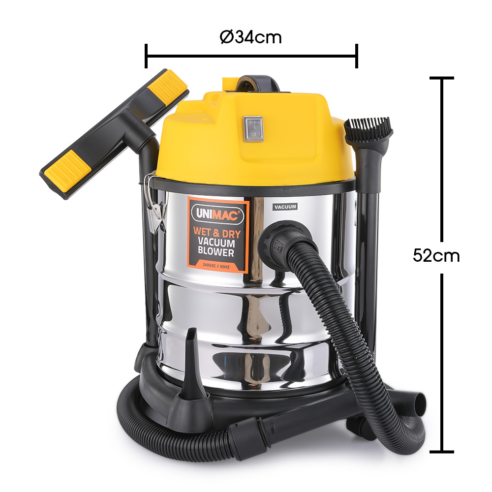 Unimac 20L 1400W Wet and Dry Vacuum Cleaner, with Blower, Workshop, Carpet โ image 6