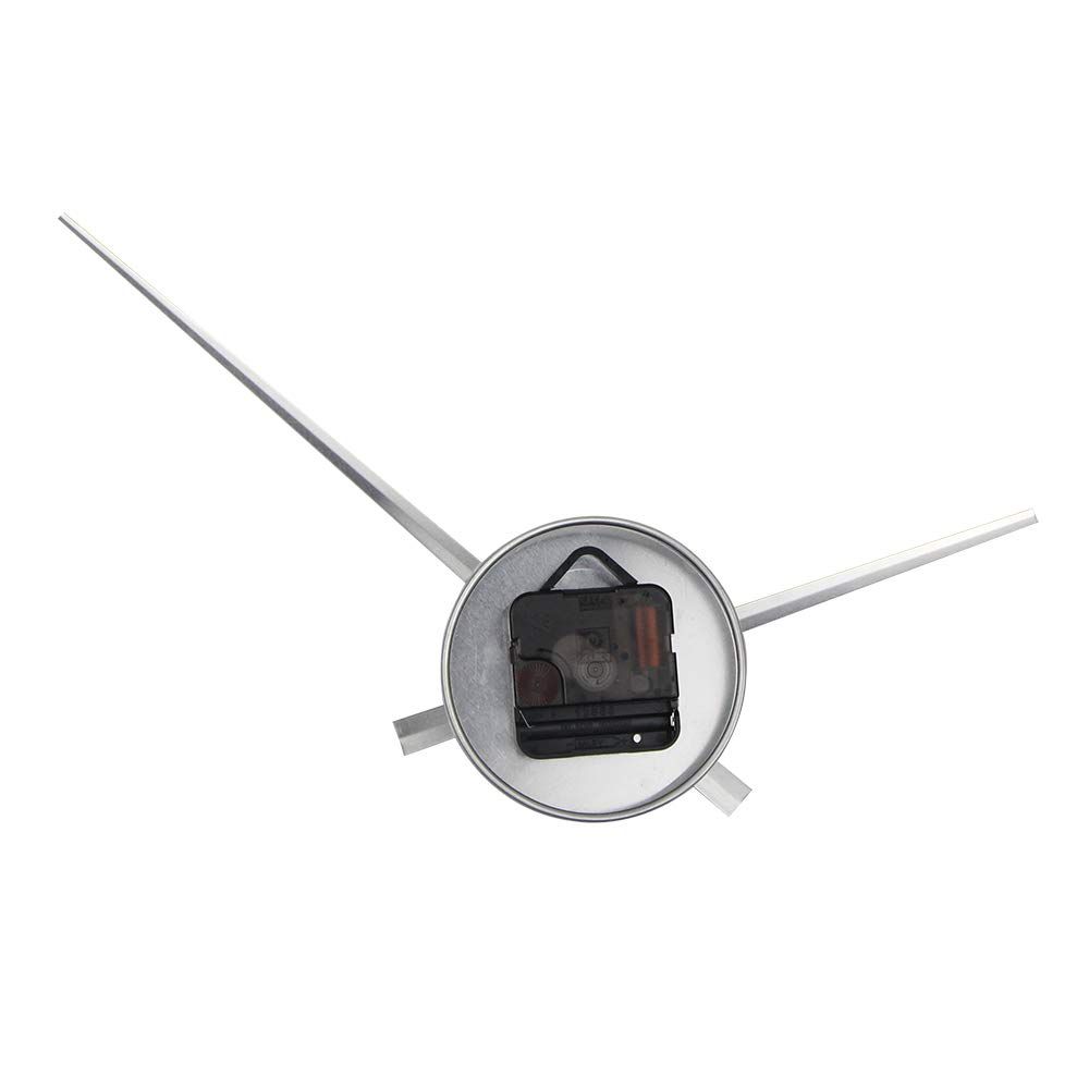 3D Clock Hands, DIY Large Clock Hands Needles Wall Clocks 3D Home Art Decor Quartz Clock Mechanism Accessories (Silver) — image 2