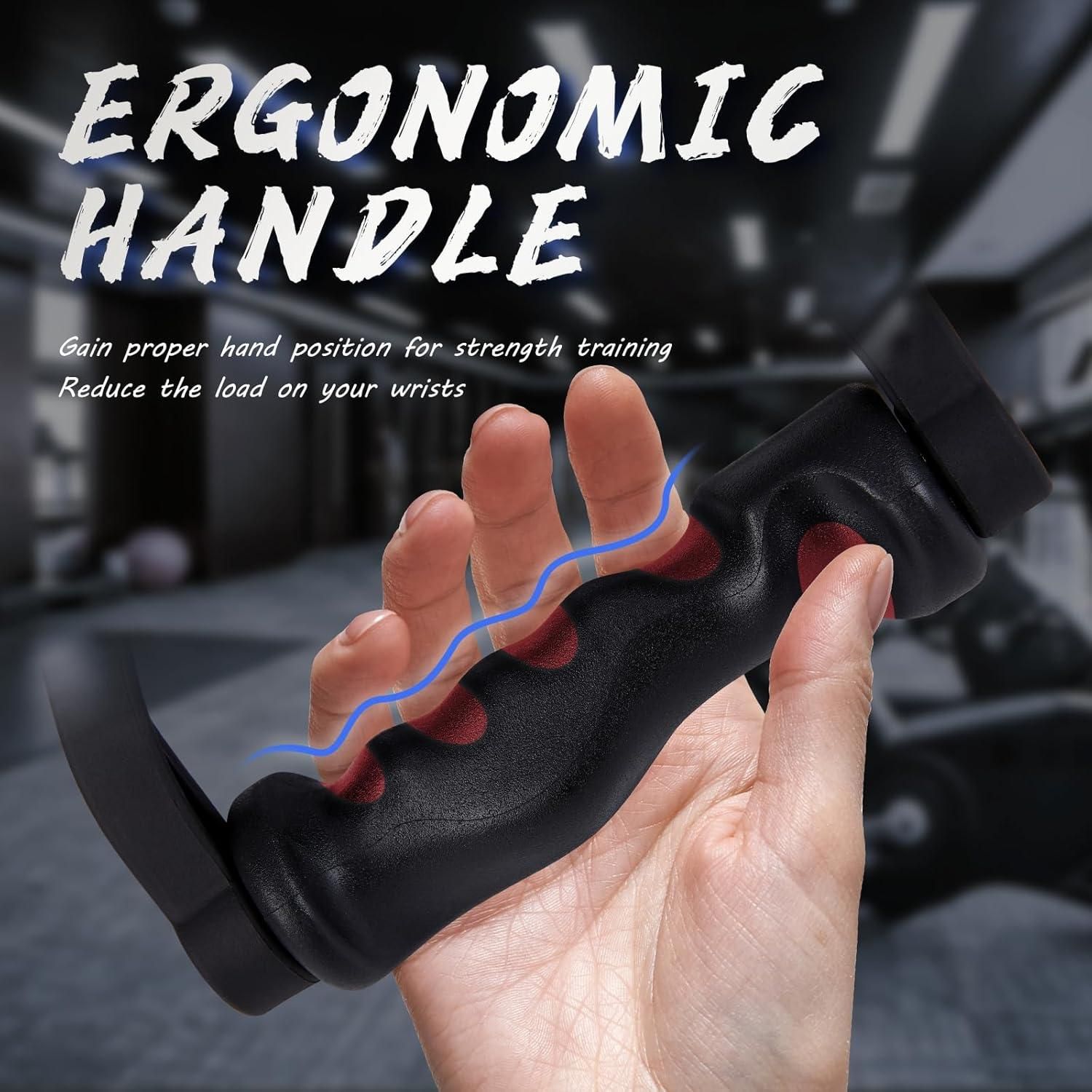 1 Piece Black Dual D-Tension Grip Removable V-Triangle Rod Home Gym โ image 2
