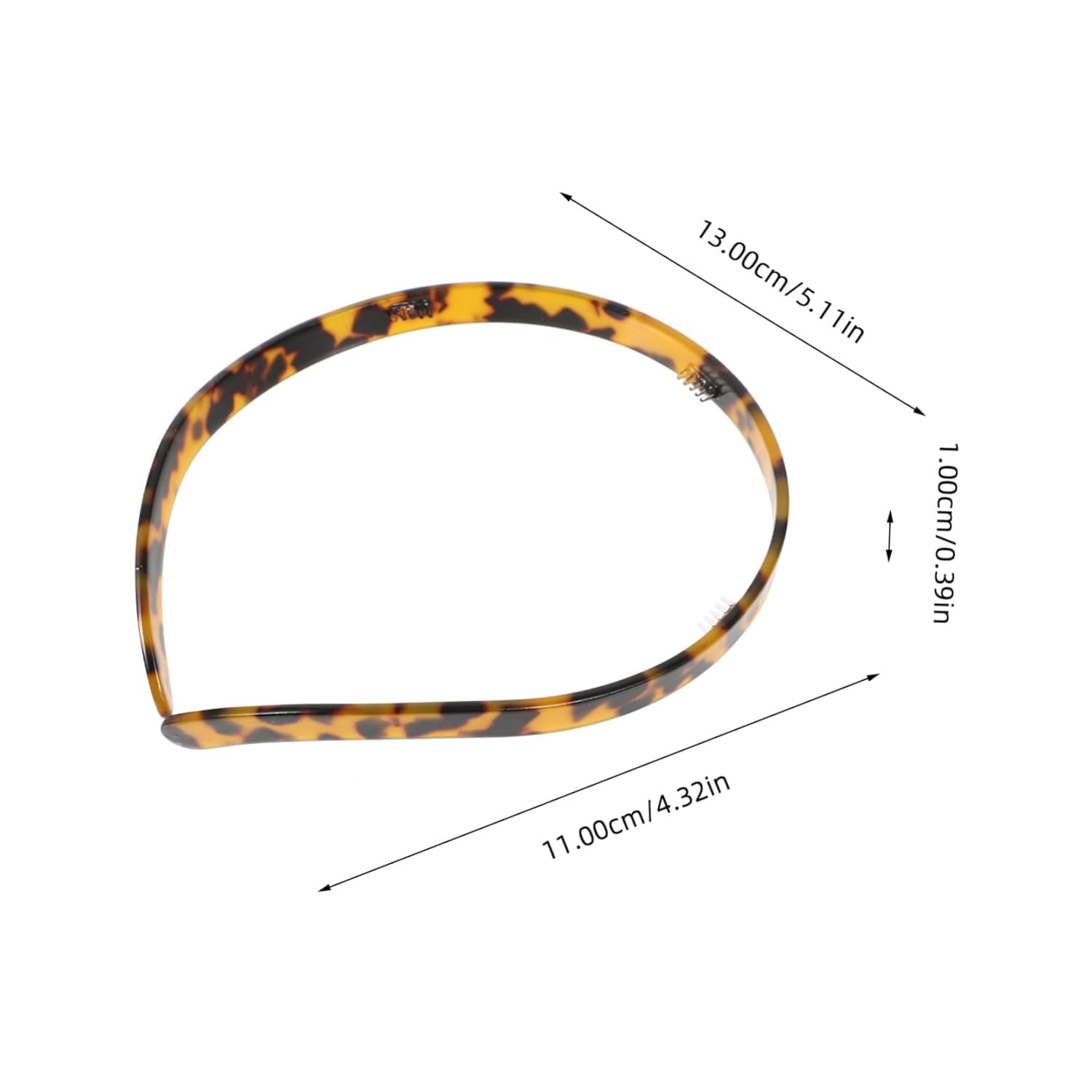 Healifty Leopard Print Thin Headband for Women Stylish Hair Decoration Flexible Fit Party Hairband for Hair and Everyday Wear — image 2