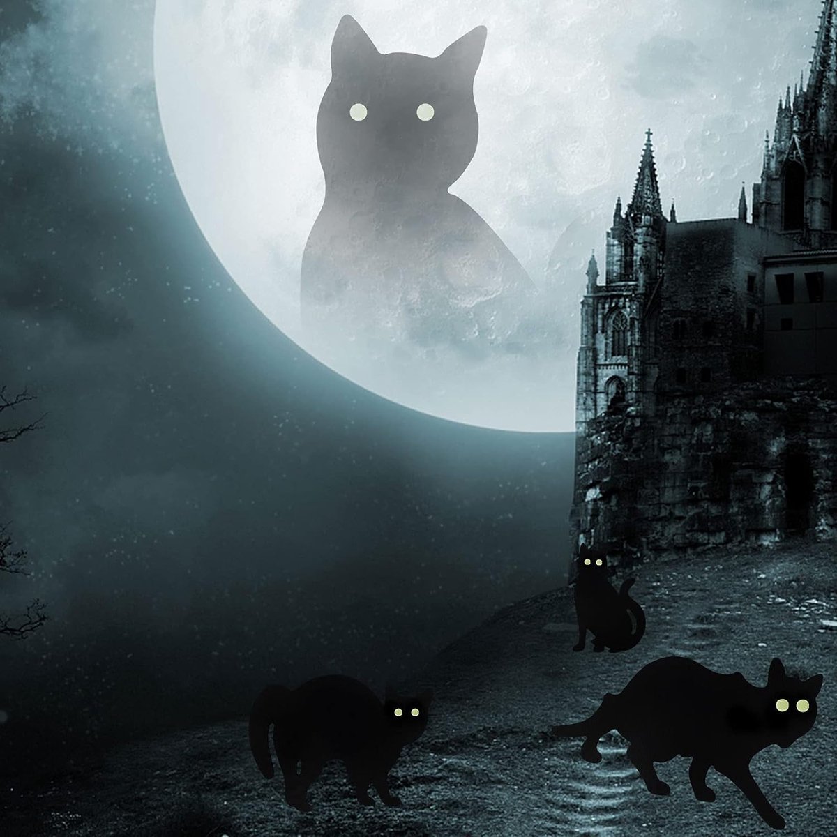 Halloween - 3-piece - Halloween Decoration - Black Cat - Yard Signs Decorations - Scary Halloween Garden Signs - Garden Decoration - Outdoor Decor - for Home / — image 2