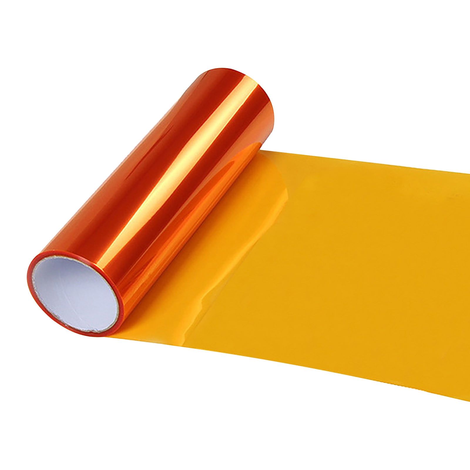 Car Headlight Color Change Film,Translucent PVC Light Sticker with Strong Adhesion,Easy Application & Bubble-Free Removal,DIY, Orange, 30 x 100 cm
