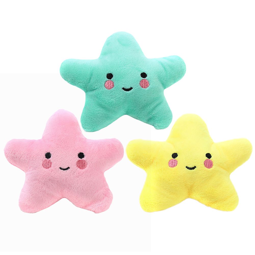 Pet Dog Chew Toy Plush Star Shaped Soft Cute Dog Cat Chew Puppy Toys — image 5