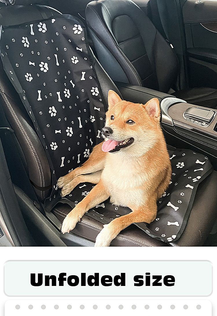 PetBlackPawPrintCarMat — image 2