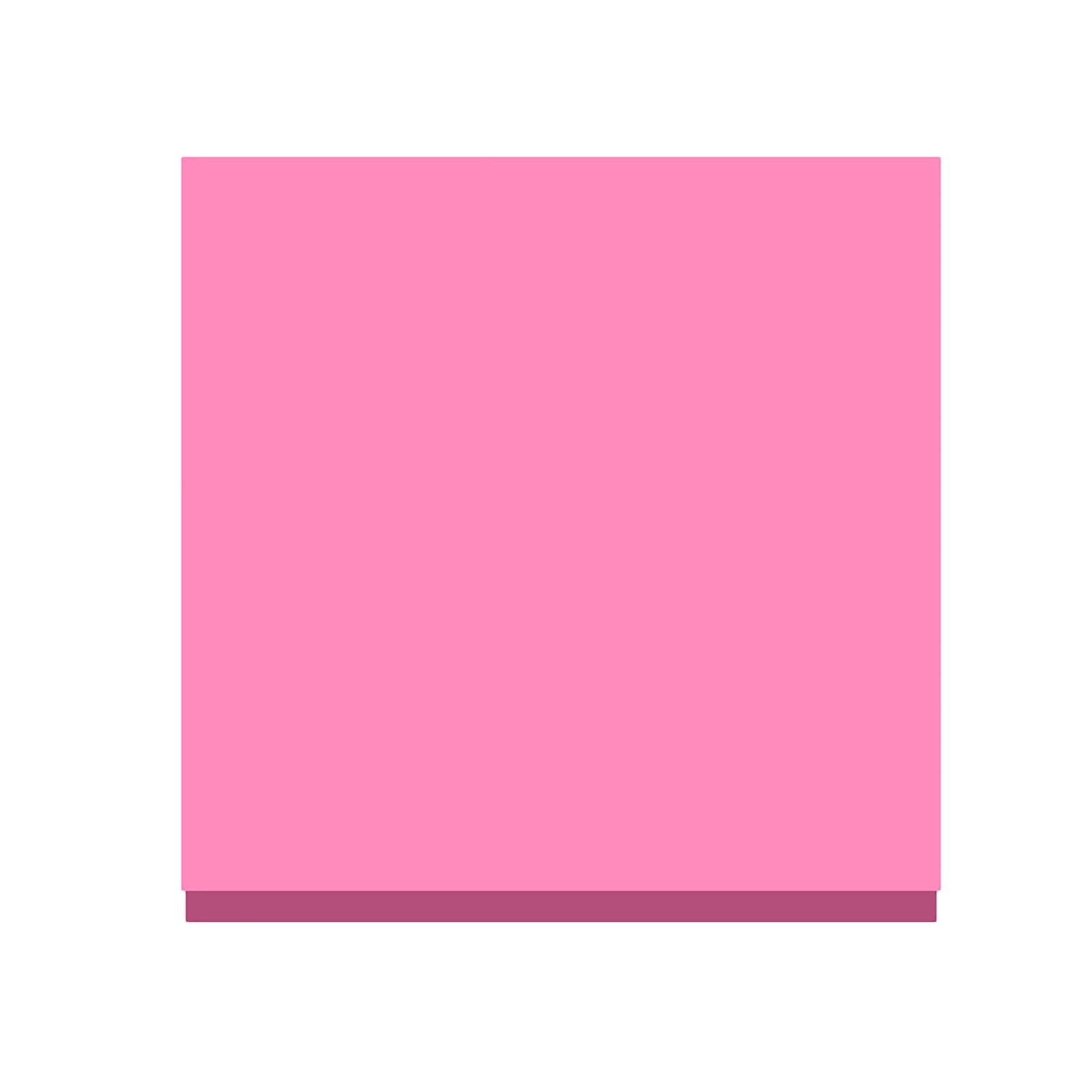 Premium 7.6 x 7.6 cm Sticky Notes Pad, Strong Adhesive Colourful Memo Pad, 100 Sheets for Office Home Reminders, Fluorescent Rose Red