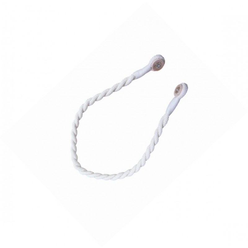 Magnetic weaved rope tieback Natural — image 2