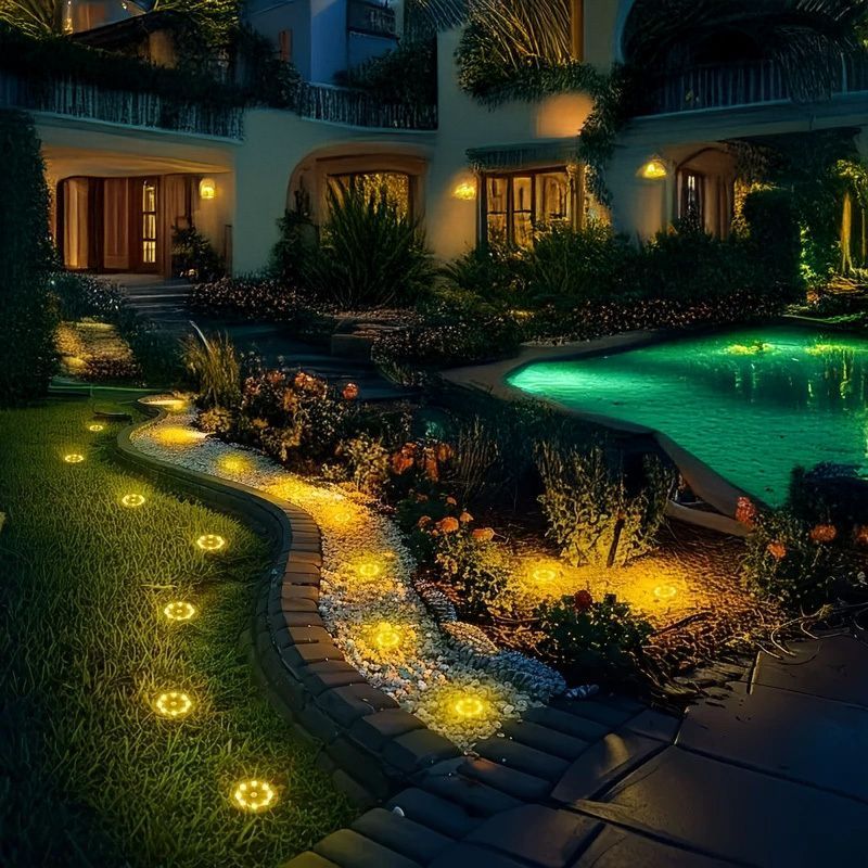 solar ground disk lights — image 4