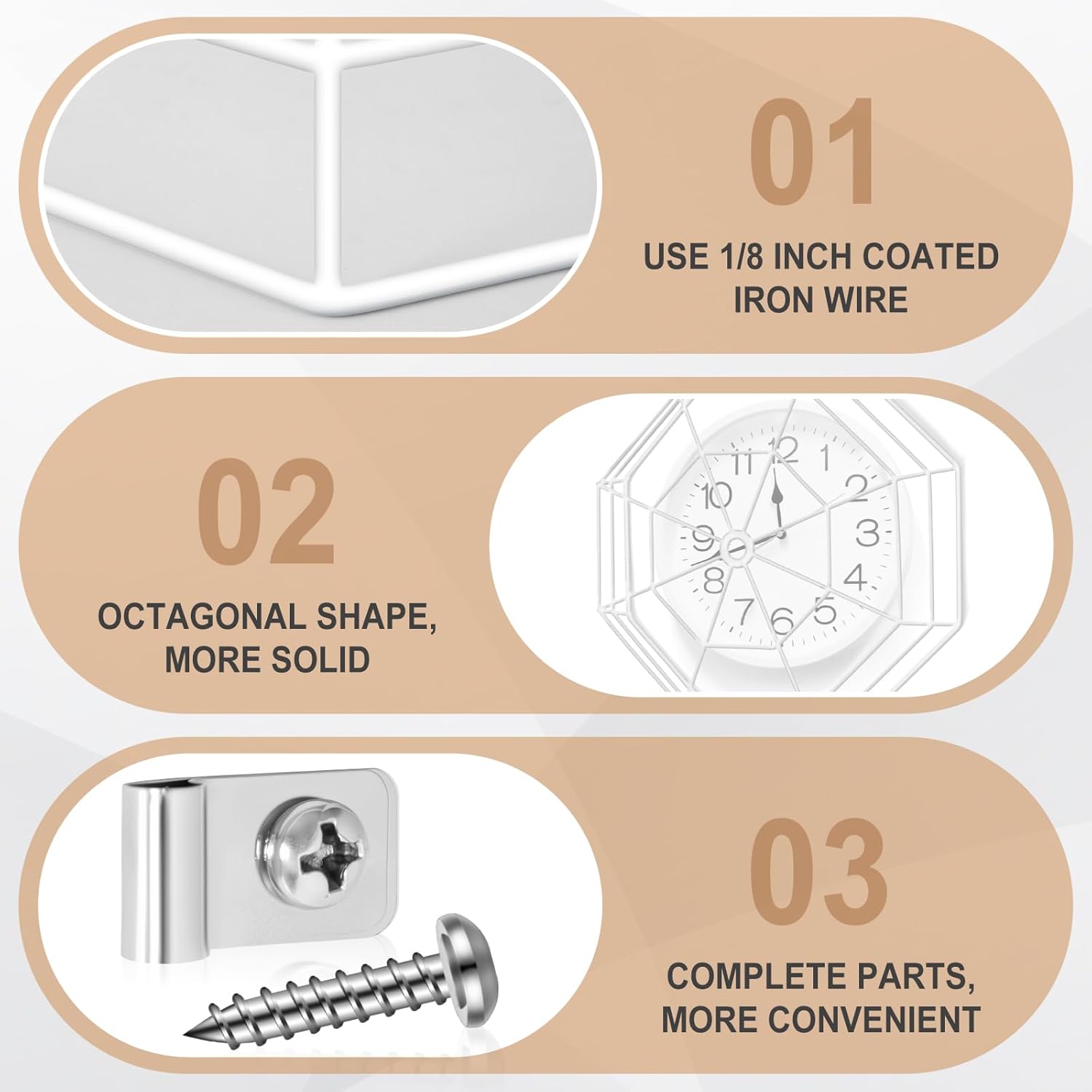 lulu Clock/Ball Damage Protector, Protective Coated Guard Device Safety Cover, 14.25 Inch Diameter, Iron, for Clock Damage Protector in The Gym — image 3